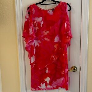 Covington Vibrant Red Asymmetrical Dress